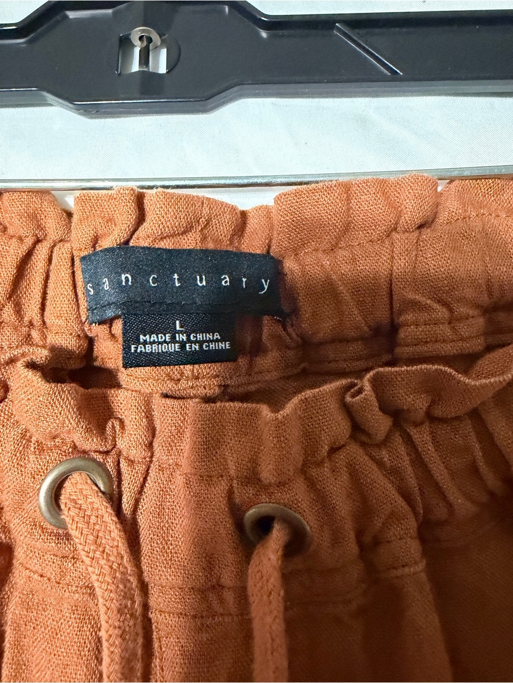 Sanctuary Rust Drawstring Jogger Pants - Picture 3 of 9